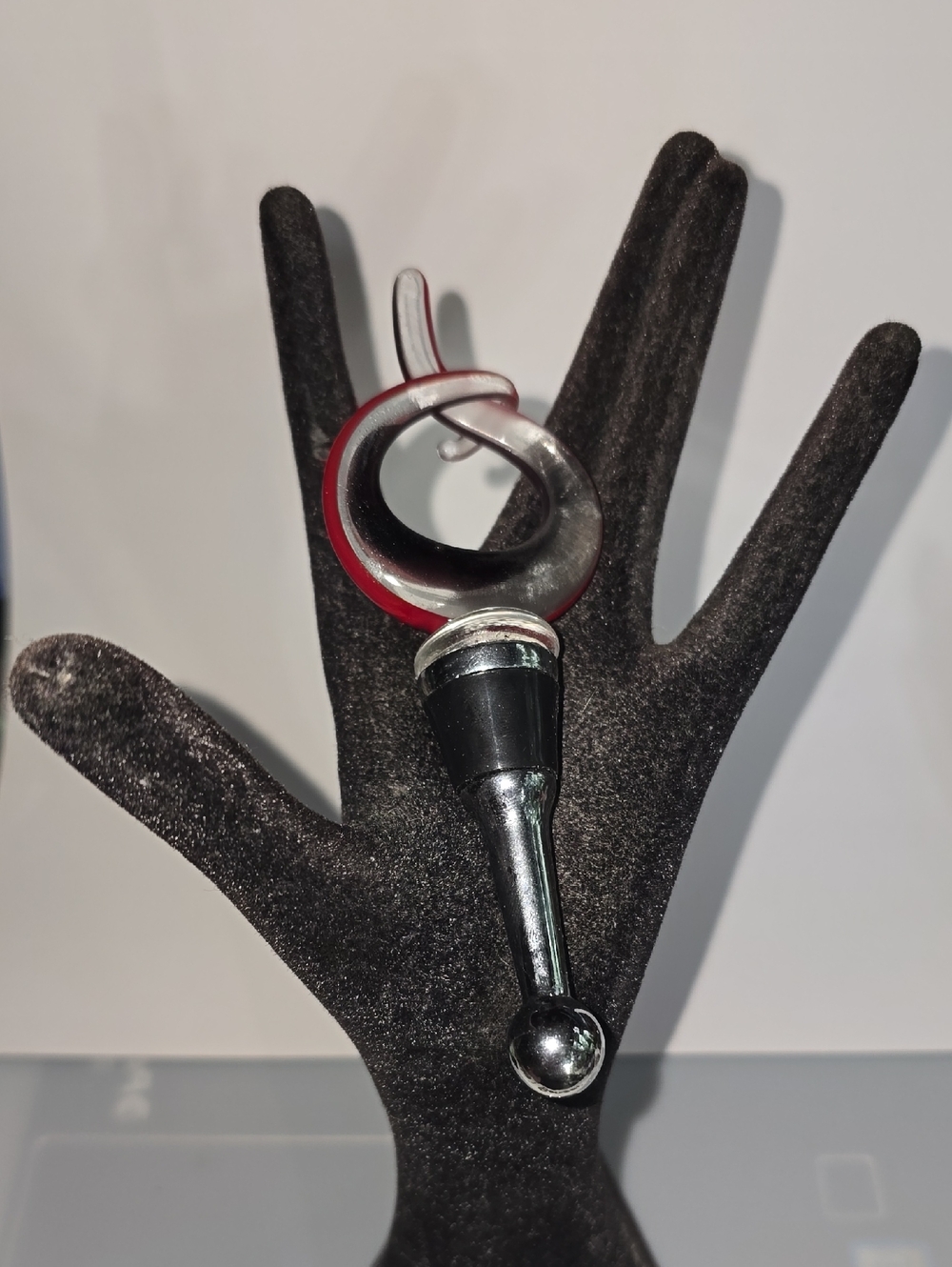 Hand Blown Glass Wine Bottle Cork
